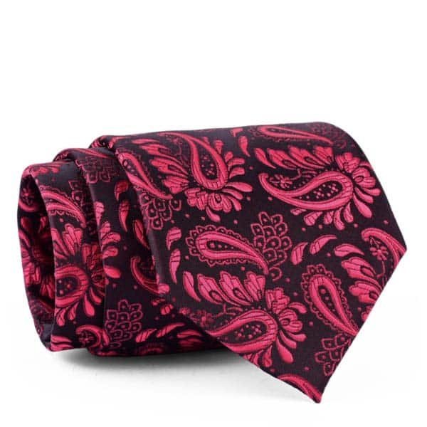 Black/Red Paisley Tie - Men’s Accessories Black/Red Paisley Tie - Men’s Accessories | Lahore Gifts Online