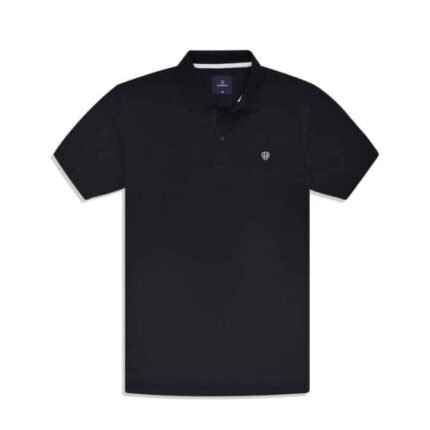 Black Plain Pique Polo Shirt fashion gift by Father’s Day for Fathers Day