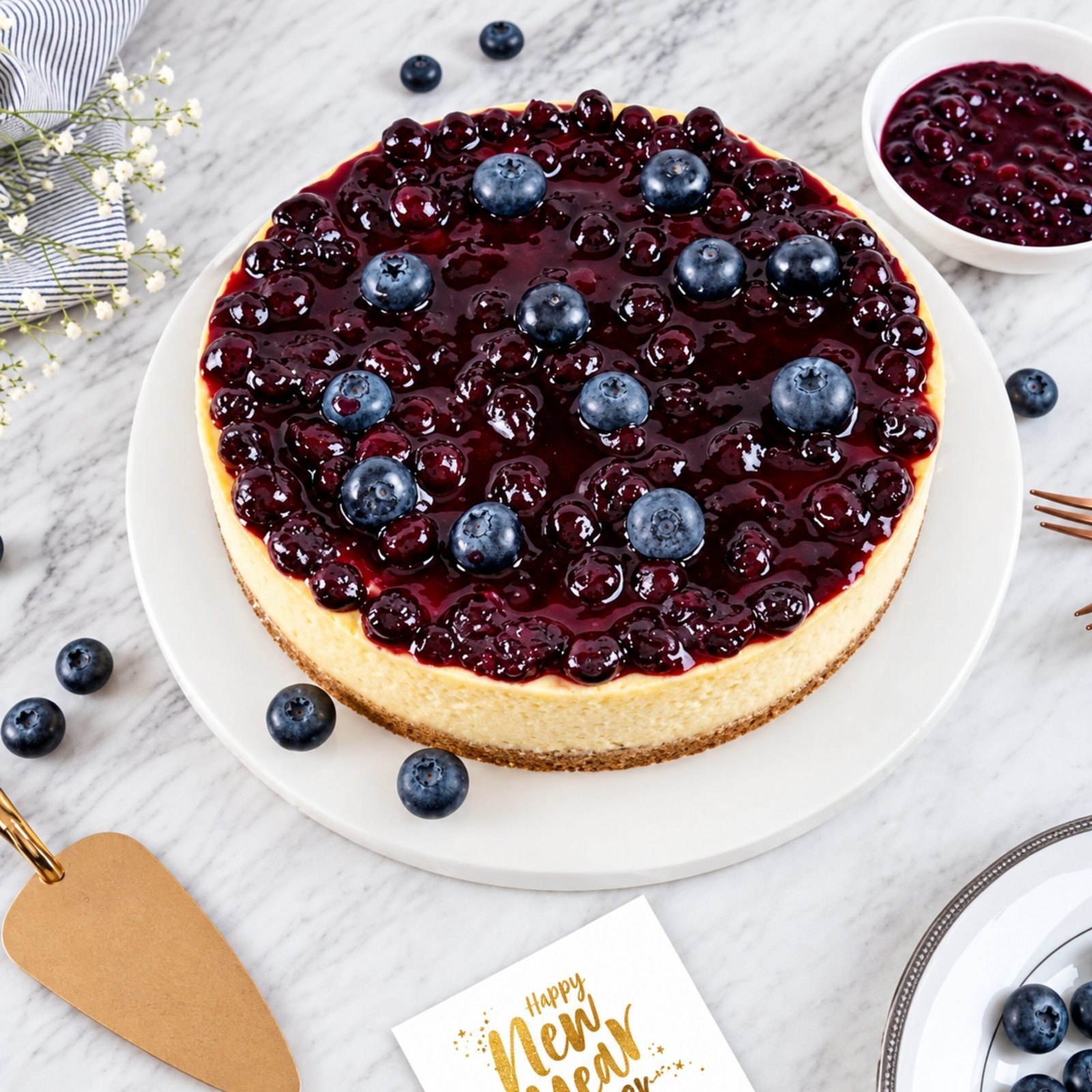 Blueberry Cheese Cake - Karachi Cakes Blueberry Cheese Cake - Karachi Cakes | Lahore Gifts Online