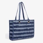 Striped Denim Tote Bag - Ladies Hand Bags | Send Gifts to Pakistan, Premium Gift, Same day delivery Pakistan