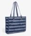 Striped Denim Tote Bag gift by Ladies Hand Bags
