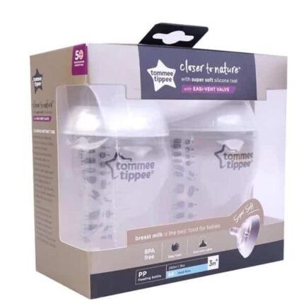Tommee Tippee Baby Feeding Bottle 2 Pcs gift by New Born Baby