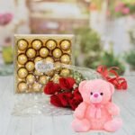 Roses Teddy or Chocolate Deal for Valentines Day