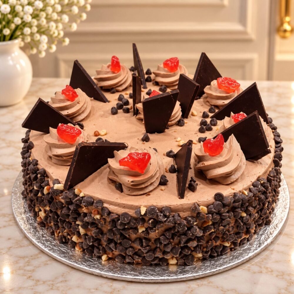 Chocolate Chip Cake - The Bakers Inn Faisalabad Chocolate Chip Cake - The Bakers Inn Faisalabad | Send Gifts to Pakistan, Premium Gift, Same day delivery Pakistan