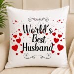 World’S Best Husband Cushion - Personalised Cushions | Lahore Gifts Online