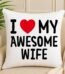 Awesome Wife Cushion by Cushions