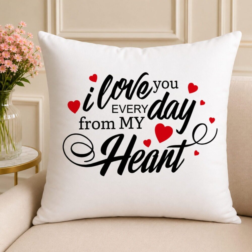 I Love You from Heart Cushion - Anniversary Gifts I Love You from Heart Cushion - Anniversary Gifts | Lahore Gifts Online