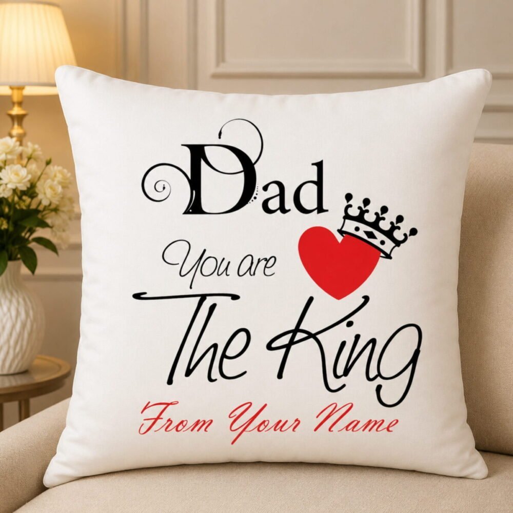 King Dad Cushion - Father’s Day Gifts King Dad Cushion - Father’s Day Gifts | Lahore Gifts Online