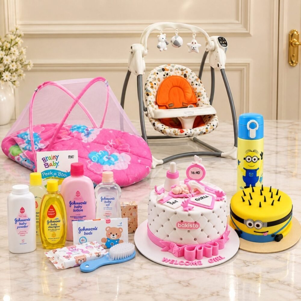 New Born Baby Girl Deal 6 - Kids Gift Combos New Born Baby Girl Deal 6 - Kids Gift Combos | Lahore Gifts Online