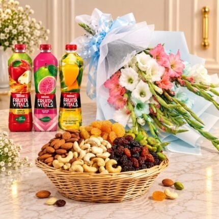 Get Well Soon fruit basket by Dry Fruits