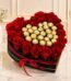 Heart with Center Rocher flower arrangement for Wedding