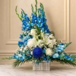 Sky Blue Theme Imported Flowers - Islamabad & Rawalpindi Flowers | Lahore Gifts Online