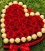 Side Rocher with Roses Heart in Lahore for Valentines Day