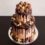 2 Tier Chocolate Bango Cake by O’Clock in Lahore