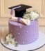 Purple Theme Graduation Cake by O’Clock in Lahore