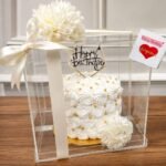 Cake with Acrylic Box for Wedding