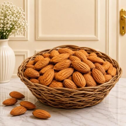 1 kg Almonds fruit basket by Dry Fruits