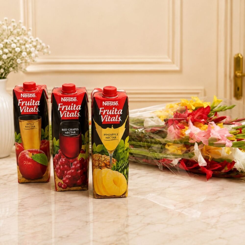 Mix Glads with Juices - Anniversary Gifts Mix Glads with Juices - Anniversary Gifts | Lahore Gifts Online