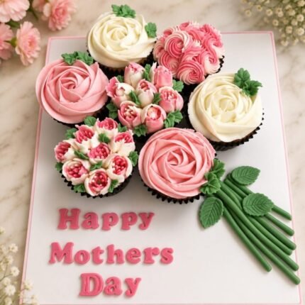 Designer Cup Cakes by O’Clock for Mothers Day