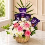 Pink Love Basket - Anniversary Gifts | Lahore Gifts Online