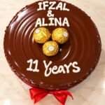 Ferrero Rocher Cake - Meer Bakers Cakes | Lahore Gifts Online