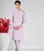 Lilac Blended Unstitched Suit fashion gift by Father’s Day for Fathers Day