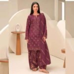 3 Piece Lawn Suit Embroidered (Unstitched) fashion gift for Eid