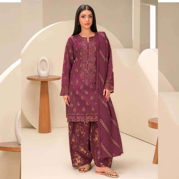 3 Piece Lawn Suit Embroidered (Unstitched) fashion gift for Eid 3 Piece Lawn Suit Embroidered (Unstitched) fashion gift for Eid
