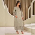 3 Piece Missouri Suit Embroidered (Unstitched) fashion gift for Eid