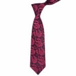 Black/Red Paisley Tie - Men’s Accessories | Lahore Gifts Online