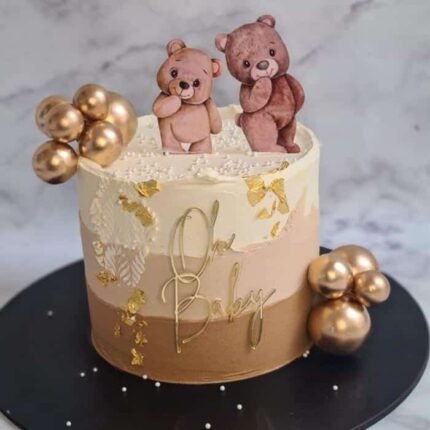 Beautiful Bear Cake by O’Clock in Lahore