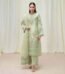 3 Piece Embroidered Cotton Net Suit fashion gift for Eid
