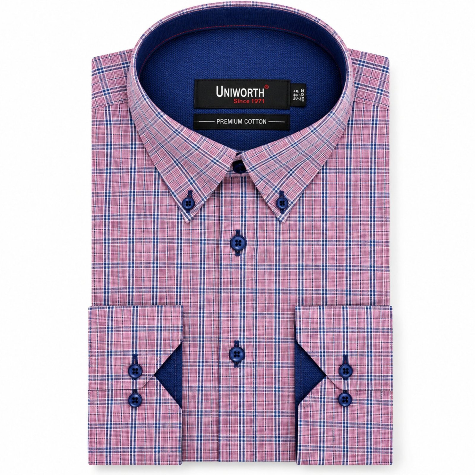 White/L Pink Check Business Casual Shirt White/L Pink Check Business Casual Shirt fashion gift by Men’s Formal Clothing